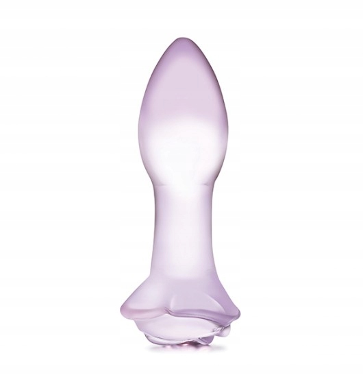 Glas - Rosebud Glass Butt Plug