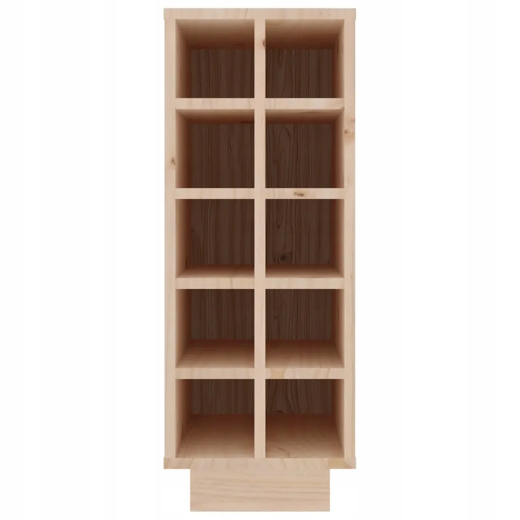 vidaXL Szafka na wino, czarny, 23x34x61 cm, lite drewno sosnowe