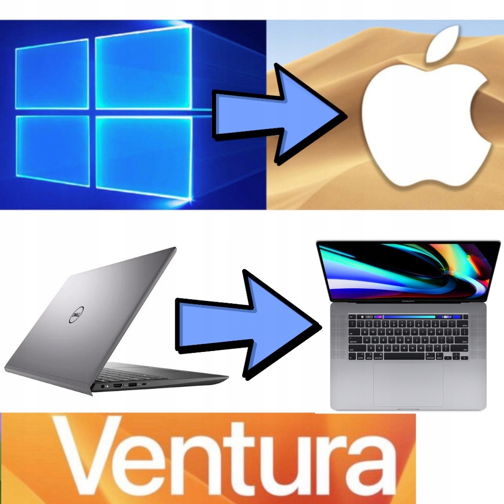 macOS Ventura dla laptopa Dell Inspiron 7501 hackintosh