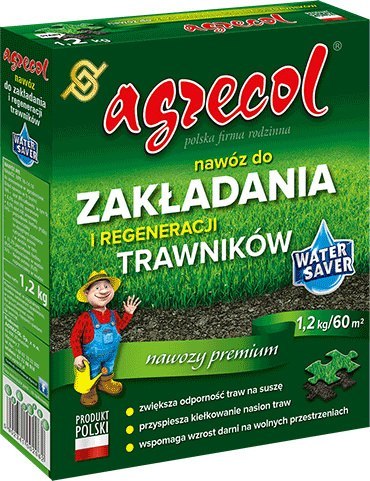 Nawóz Granulowany do Zakładania i Regeneracji Trawników 1,2kg Agrecol