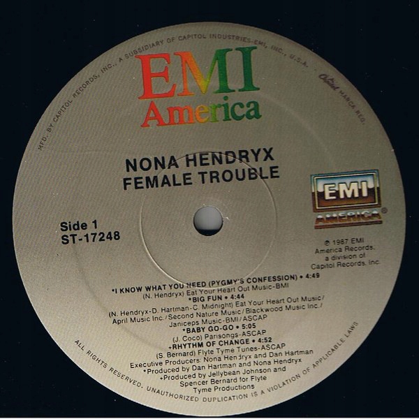Nona Hendryx - Female Trouble - EX