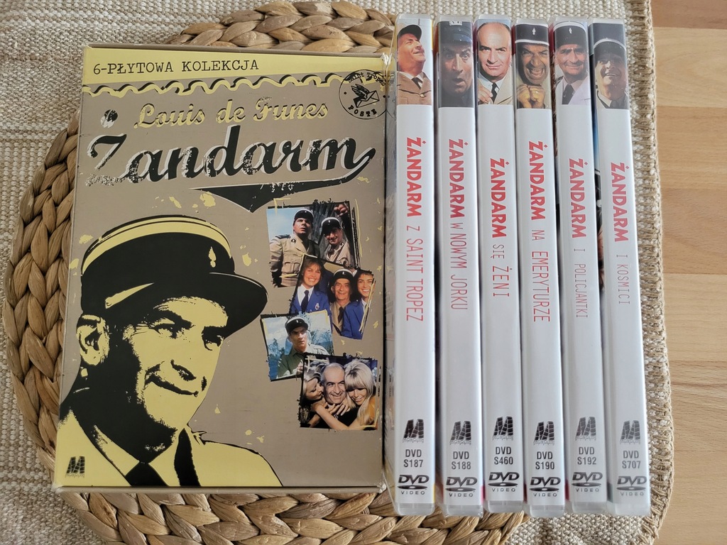 Żandarm Louis de Funes Kolekcja 6 DVD 3 filmy w folii