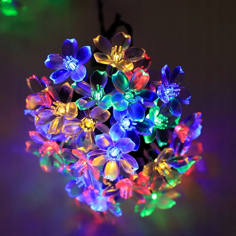 Купить Цветы цветные Гирлянда Лампы на батарейках 40 светодиодов 5 м: отзывы, фото, характеристики в интерне-магазине Aredi.ru