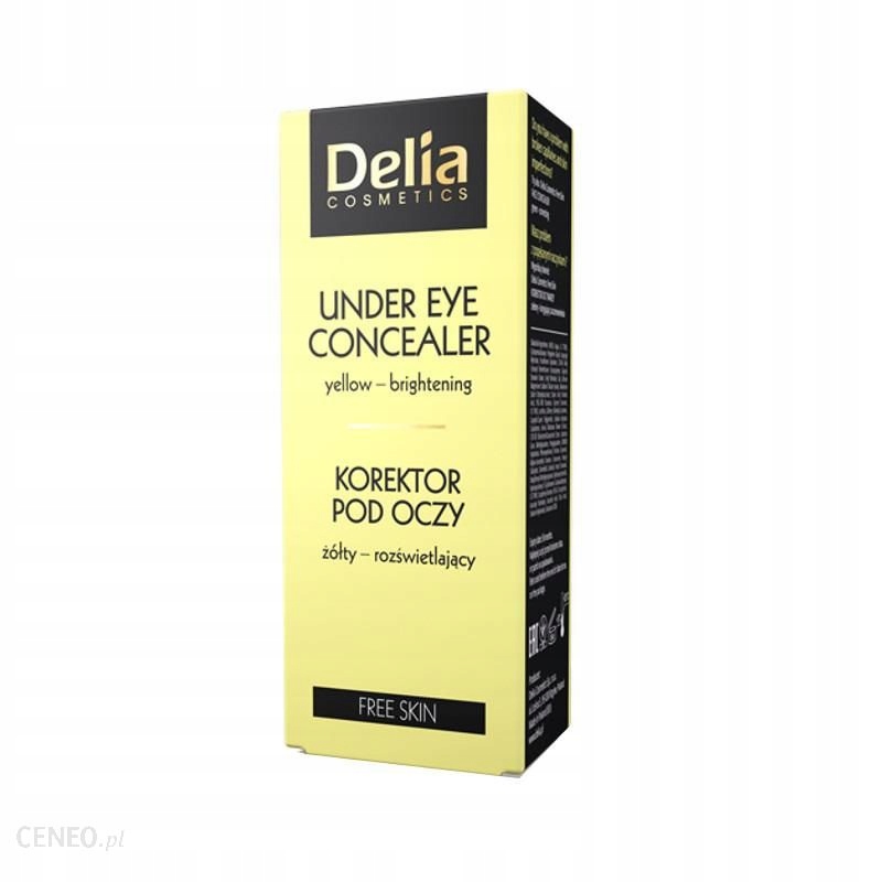 delia cosmetics korektor pod oczy żółty 10 ml nowy