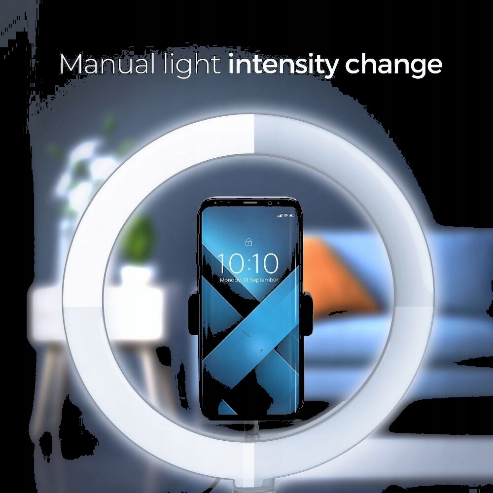 Lampa LED Ring Stream pierścieniowa FULL COLOR 12 cali z uchwytem na telefo