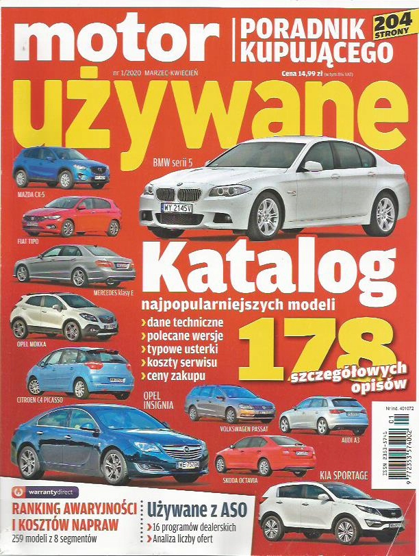 1/2020 Motor UŻYWANE katalog 178 opisów modeli