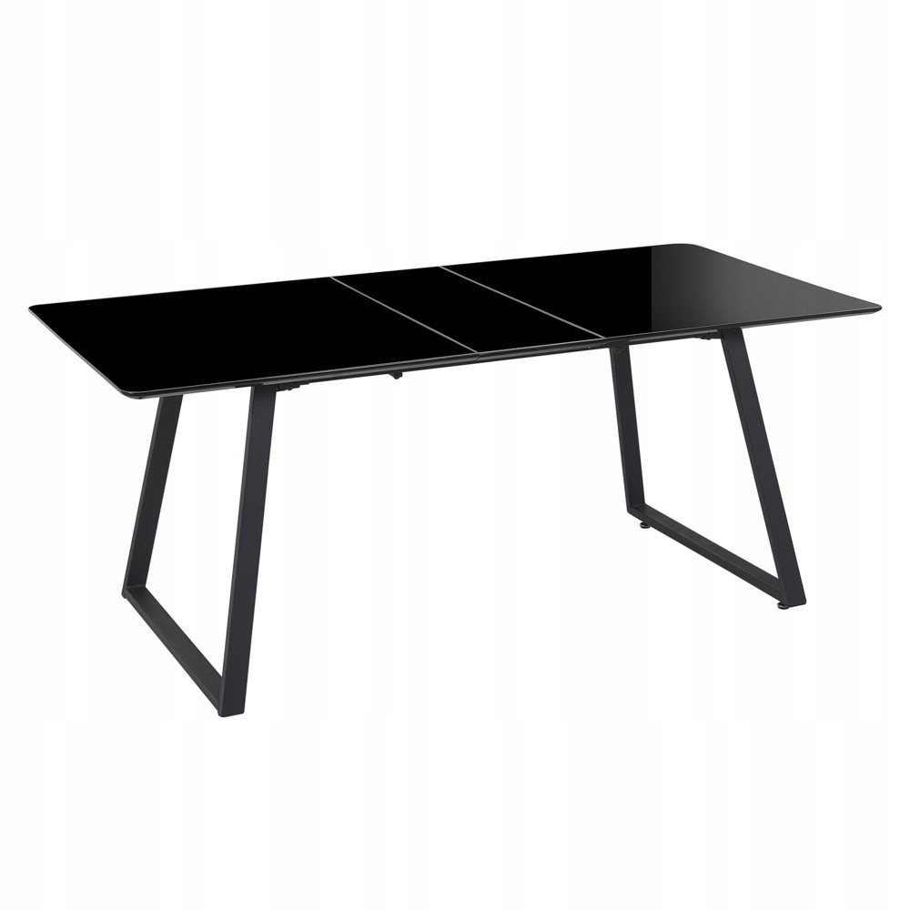 Stół do jadalni rozkładany 150/180 x 90 cm czarny