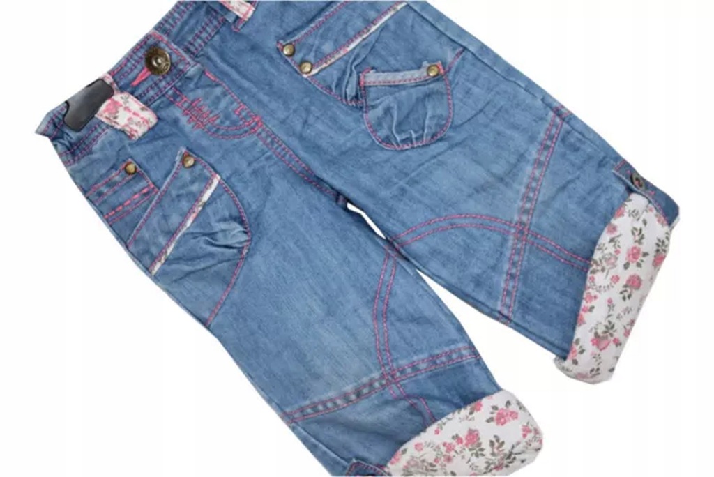 M3 CHEROKEE Miękkie Dziewczęce Spodnie Jeans 92