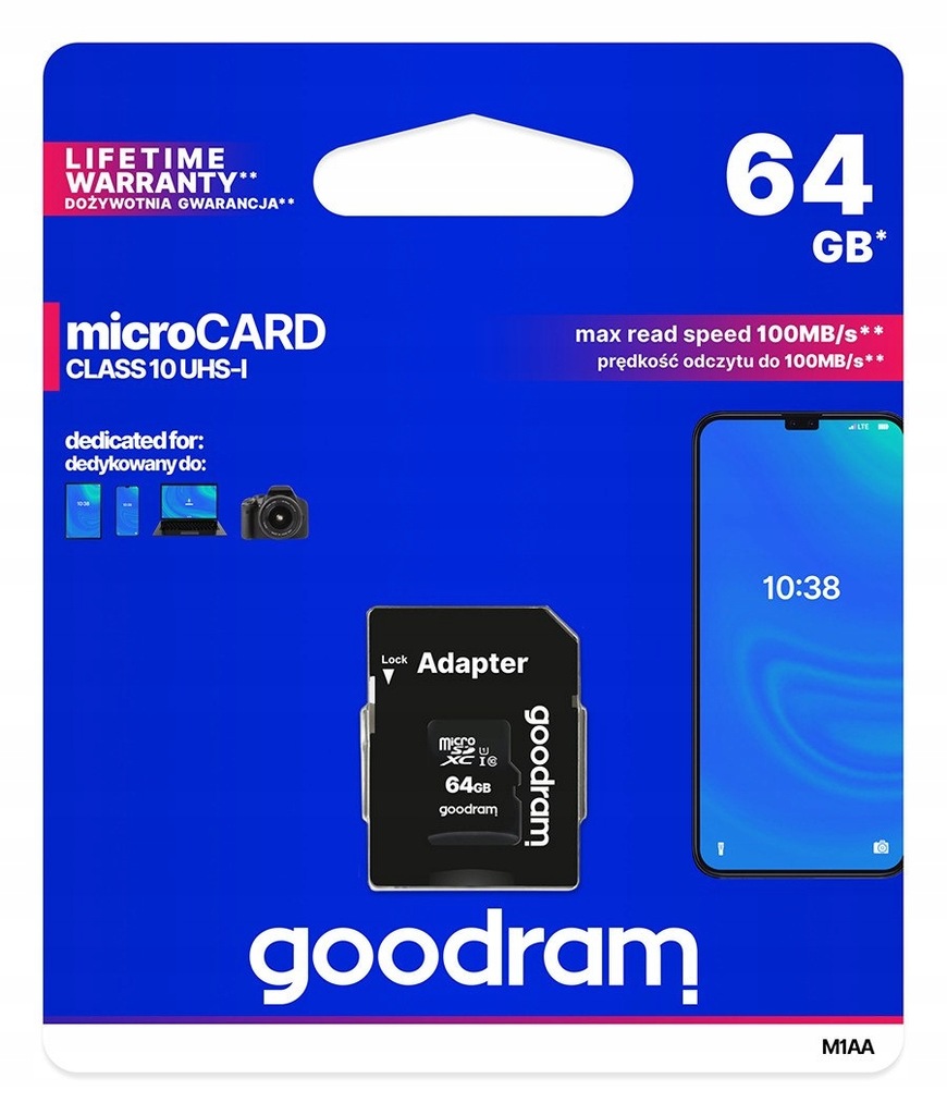 Karta pamięci GOODRAM 64 GB Adapter