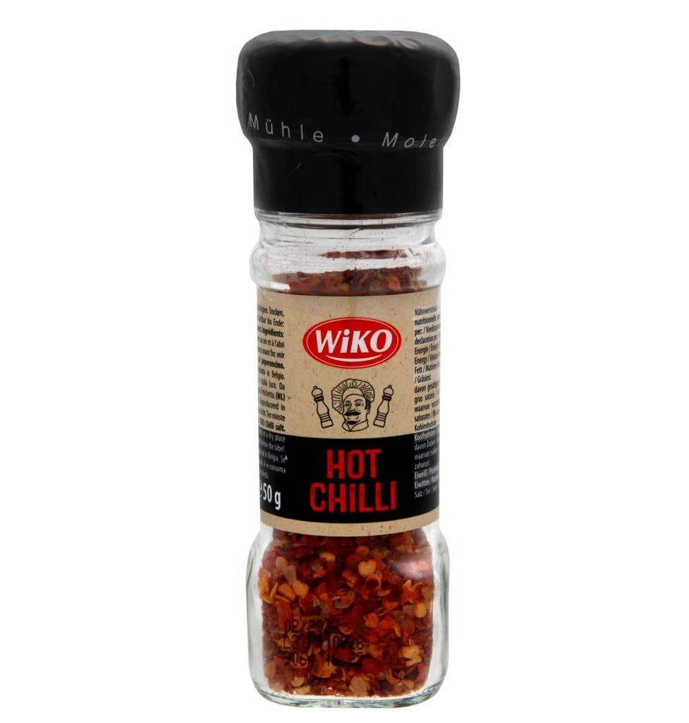 CHEMIA Z NIEMIEC Wiko Ostre Chili Przyprawa z Młynkiem 50 g