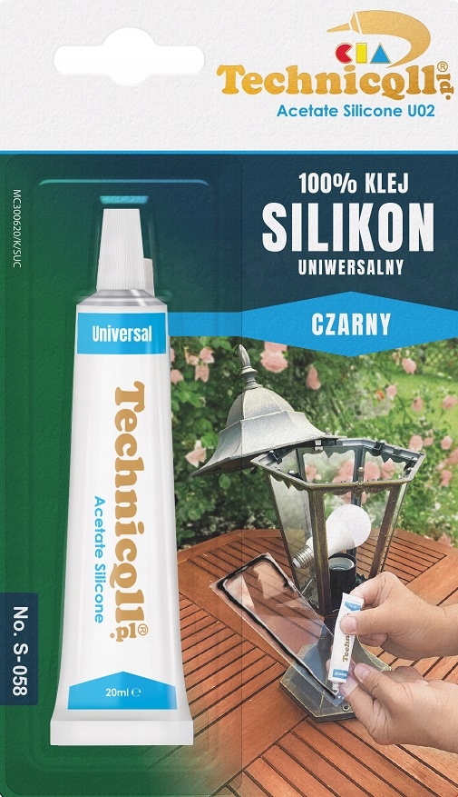 KLEJ SILIKON UNIWERSALNY CZARNY 20ML