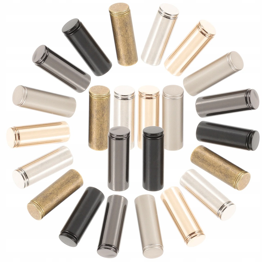 24-Piece Alloy Drawstring Cord End Caps - Multi-Color Aglets For Hoodies, Pants & DIY Crafts