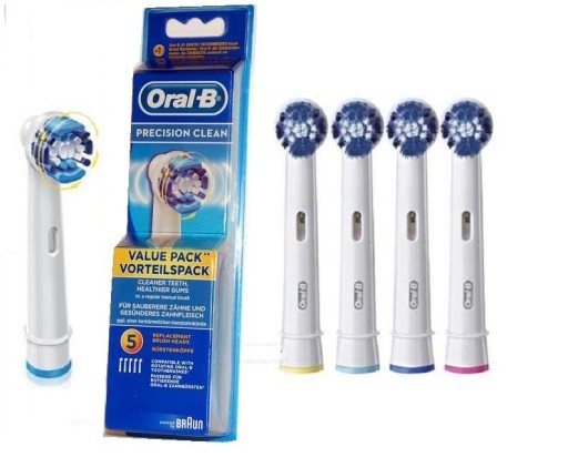 5 x GŁÓWKA KOŃCÓWKA ORAL-B PRECISION CLEAN BRAUN