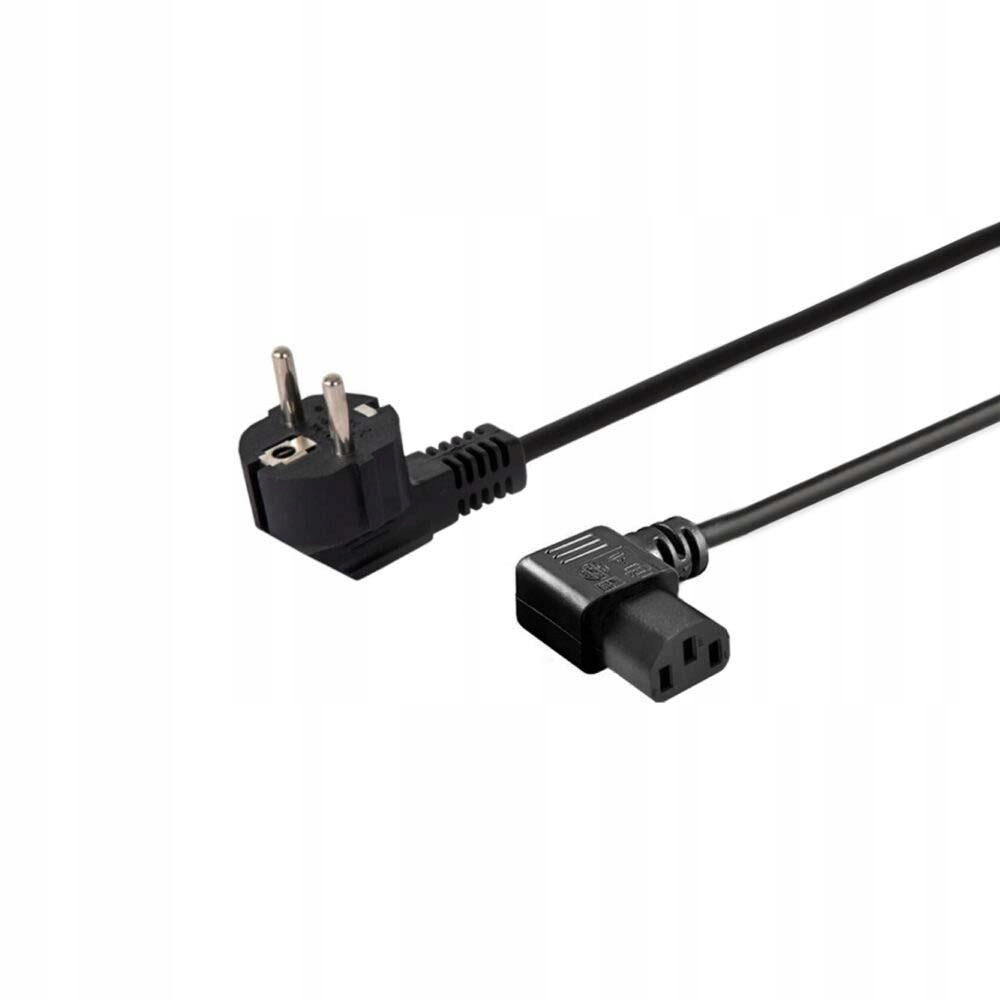 Kabel zasilający Schuko M kątowy - IEC C13, kątowy 1,8 CL-116
