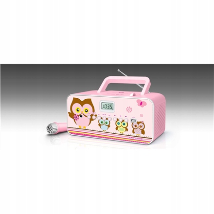 Muse | M-29KP | Przenośny radio odtwarzacz CD/MP3 z USB | 30 W | Różowy