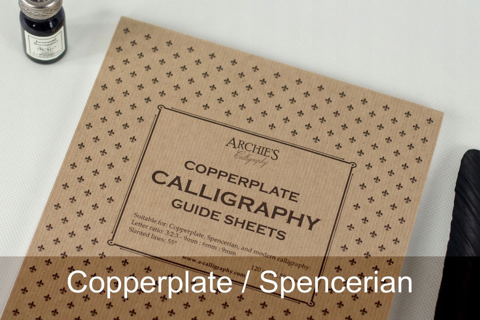 Blok do kaligrafii Copperplate/Spencerian A4 Pontr