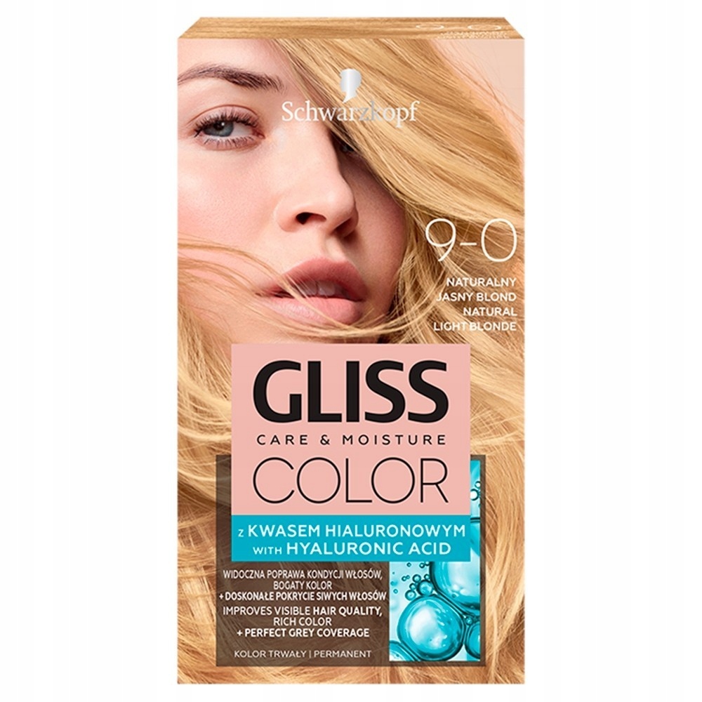 Schwarzkopf Gliss Color 9-0 Naturalny Jasny Blond