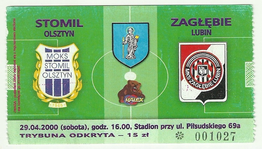 Stomil Olsztyn - Zagłębie Lubin 29.04.2000
