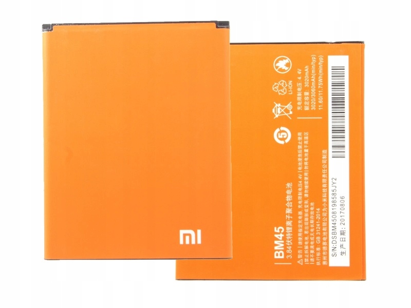 NOWA Oryginalna Bateria BM45 Xiaomi Redmi Note 2