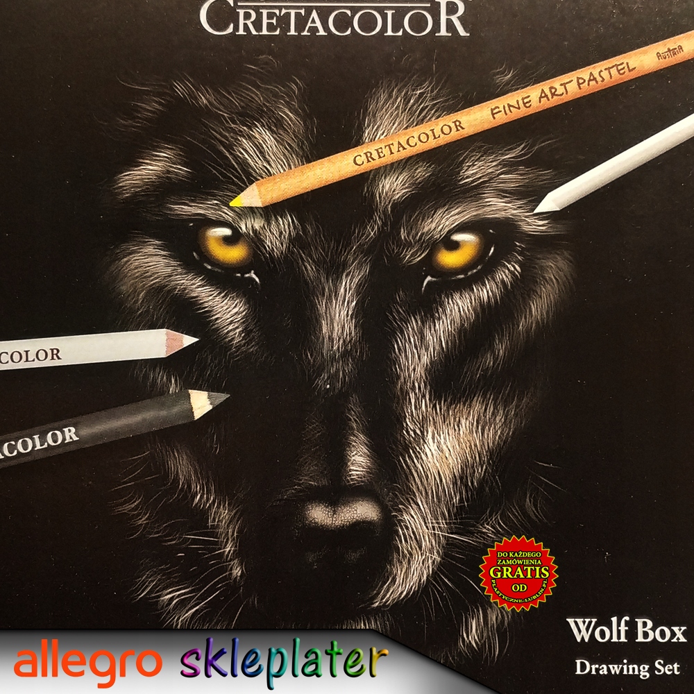 Zestaw rysunkowy Wolf Box Cretacolor metalowe etui