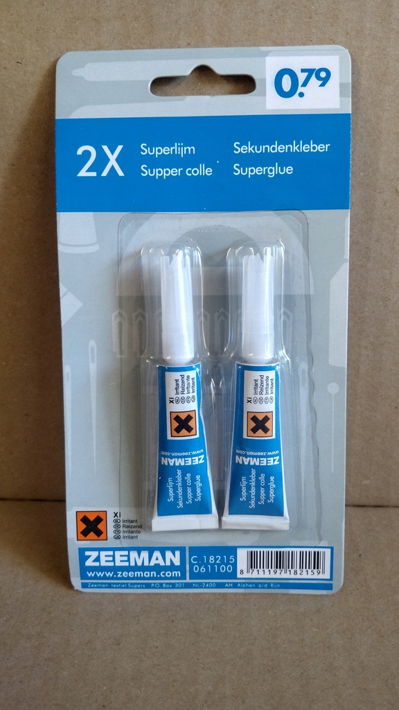 KLEJ SUPER GLUE ZEEMAN DWUPAK MOCNY UNIWERSALNY 8516494249