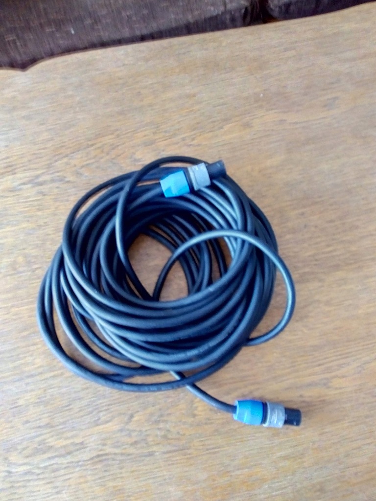 kabel głośnikowy Bespeco 2x2,5mm2,wtyki Neutrik