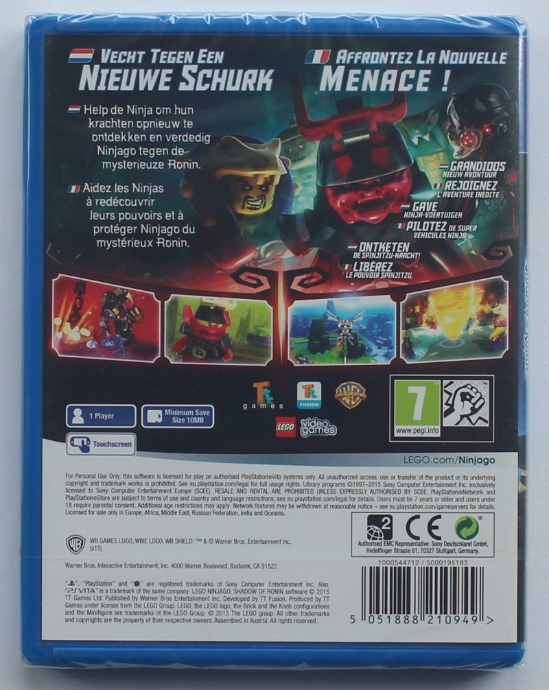 Купить #ФОЛЬГА# LEGO NINJAGO ТЕНЬ РОНИНА PS VITA __ PL: отзывы, фото и  характеристики на Aredi.ru (8186549763)