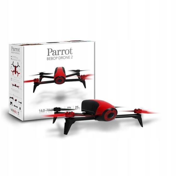 DRON Parrot Bebop 2 (czerwony) FULL HD