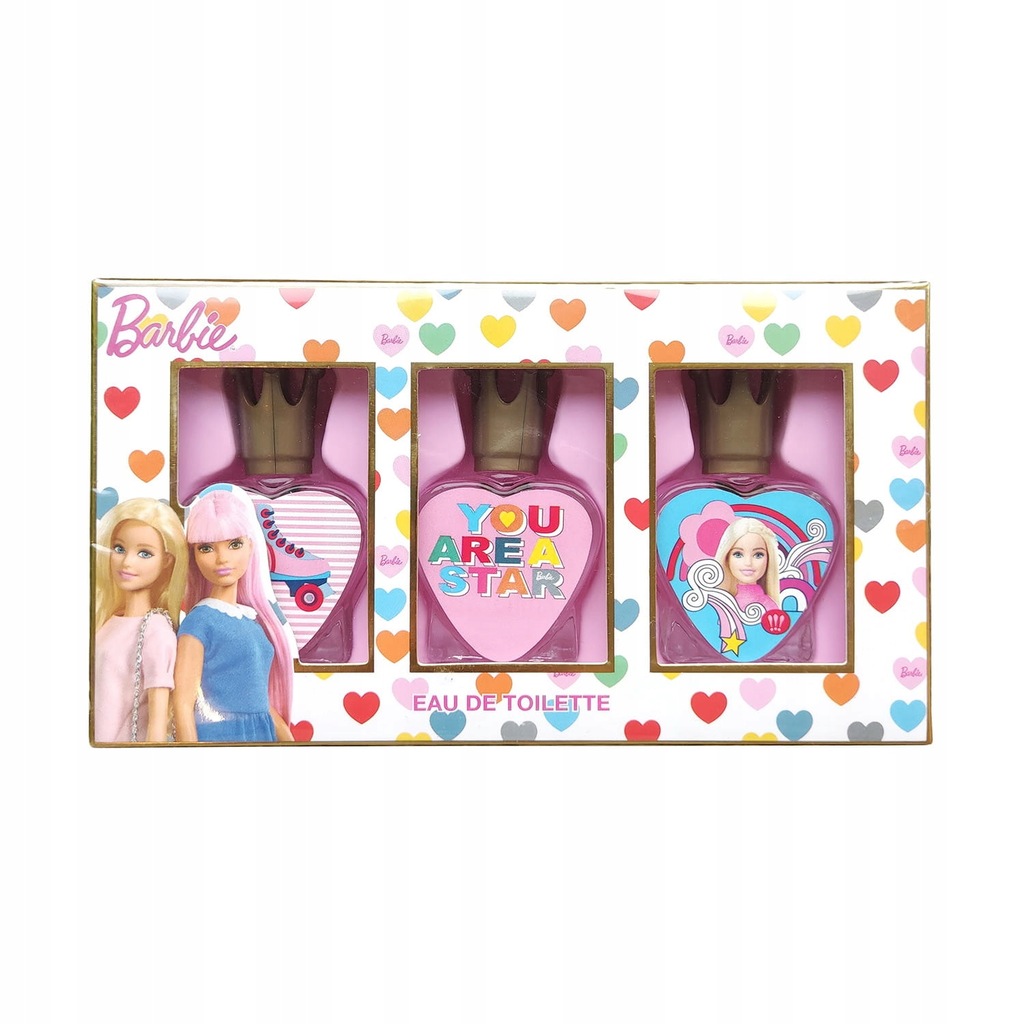 BARBIE PERFUMY dla dzieci WODA TOALETOWA 3 x 7 ml