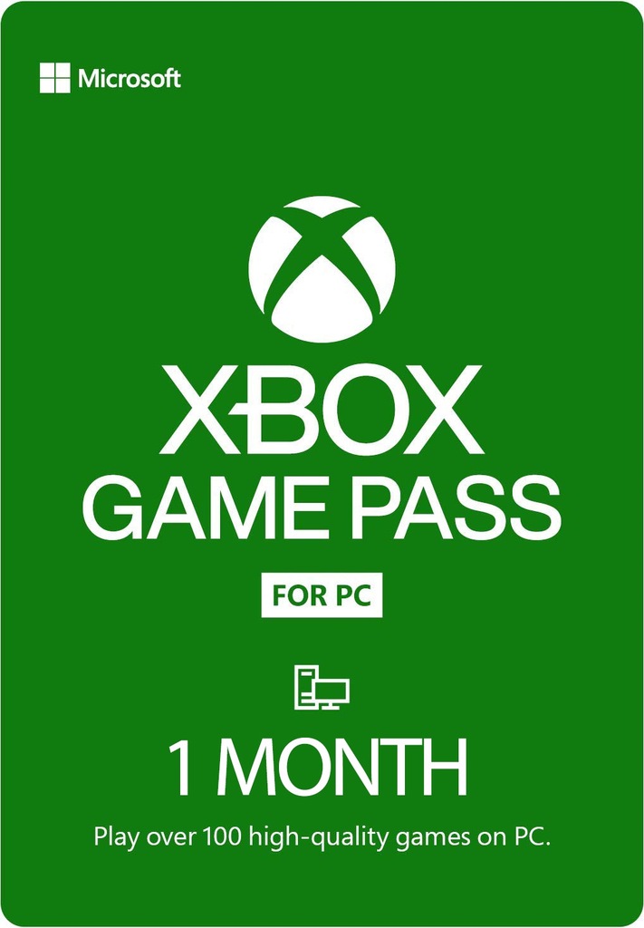 Subskrypcja Xbox Game Pass PC WINDOWS 1 miesiąc