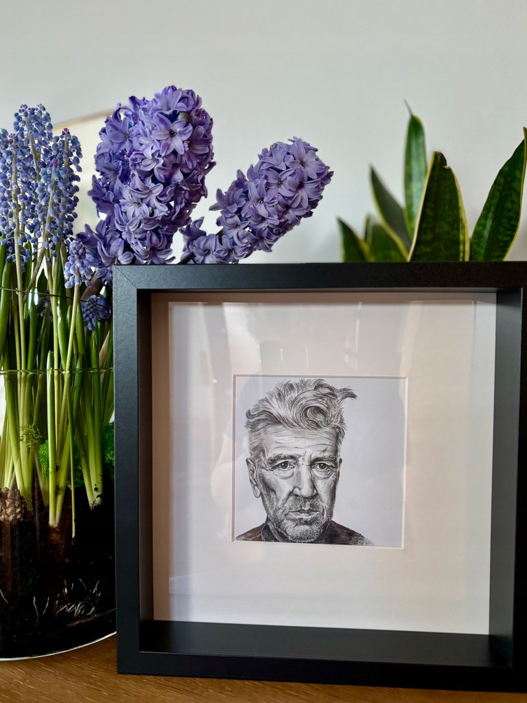 Portret Davida Lyncha - ołówki