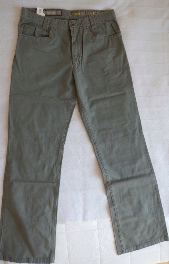 Spodnie męskie Khaki XL długie 34 Reserved