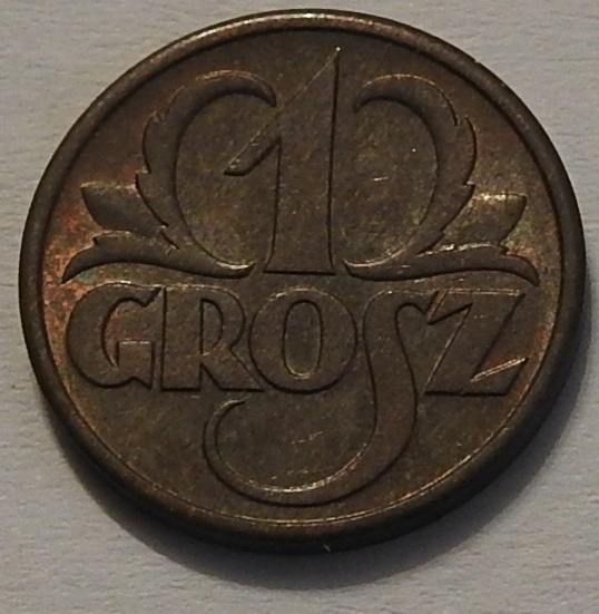 1 grosz 1937 mennicza menniczy