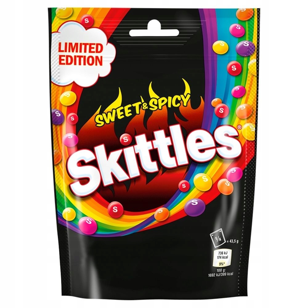 SKITTLES SWEET & SPICY ROZPUSZCZALNE OSTRE
