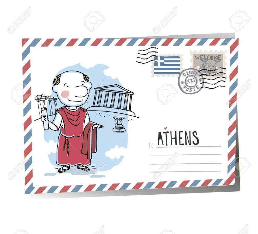 ATENY - wyślę pocztówkę gdzie chcesz