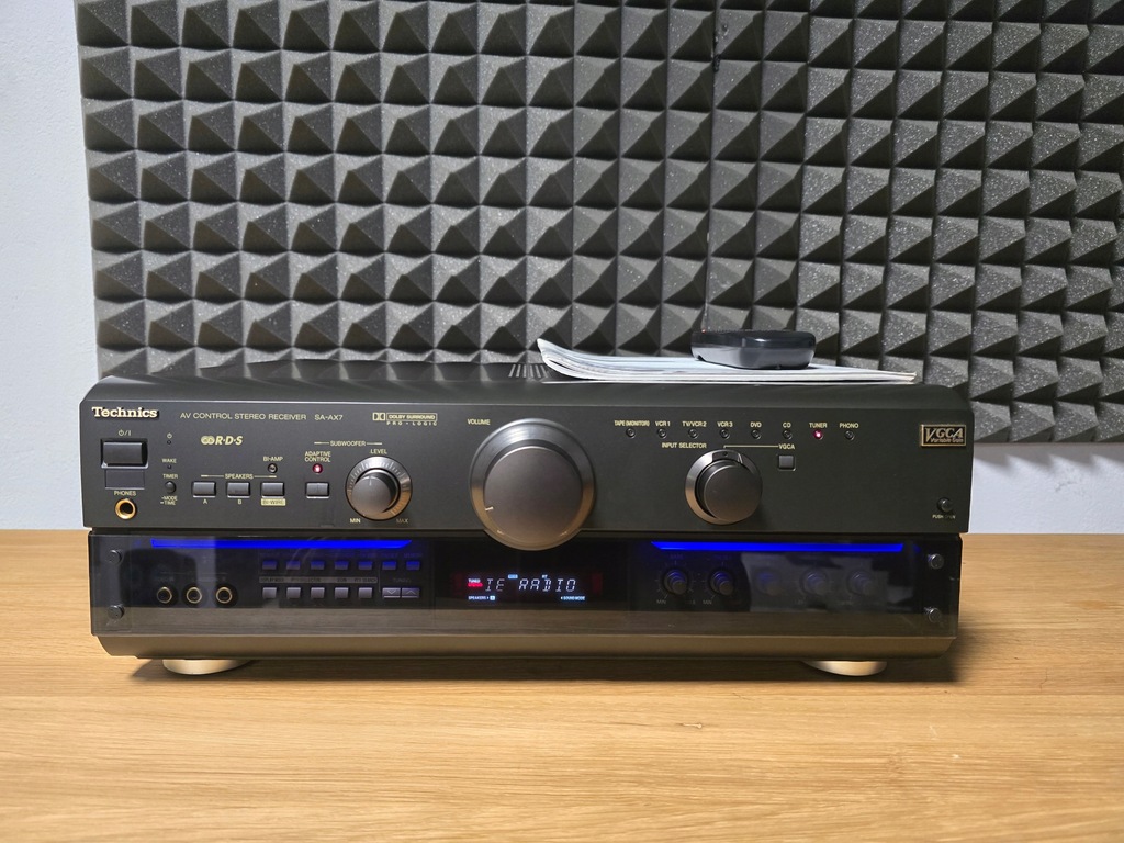 TECHNICS SA-AX7 AMPLITUNER TOPOWY + ORYGINALNA INSTRUKCJA I PILOT TOP MODEL