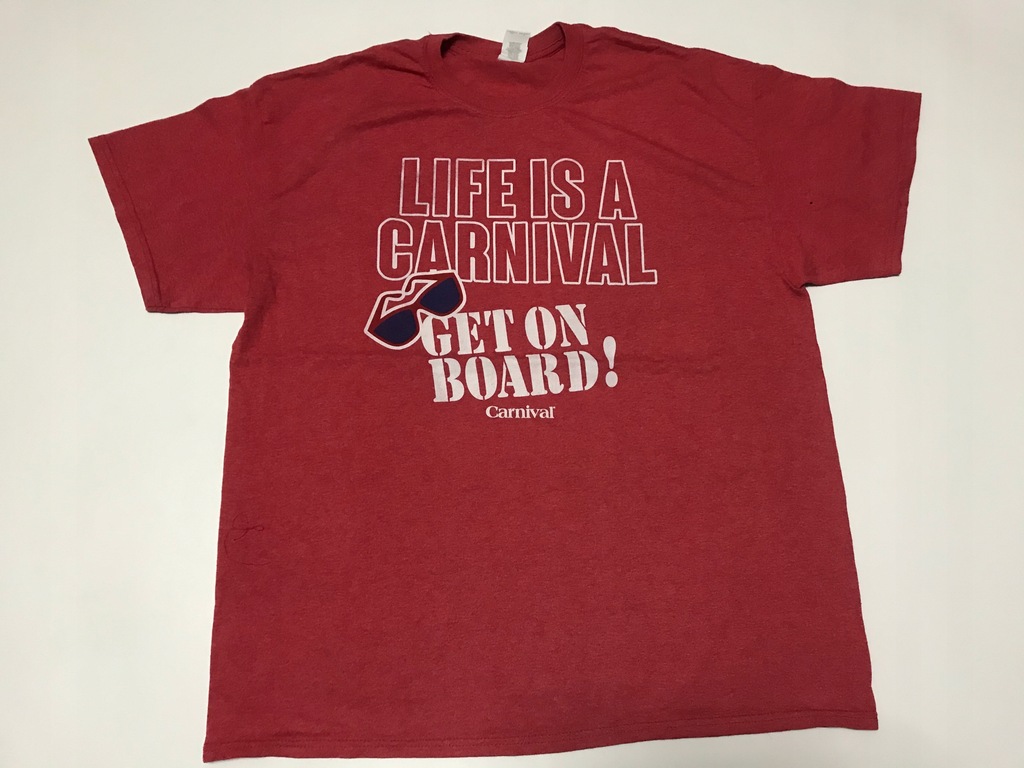 LIFE IS A CARNIVAL T-SHIRT KOSZULKA MĘSKA ROZM XL