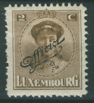 Luxembourg 2 cent. - Princessa / Officiel nadr.