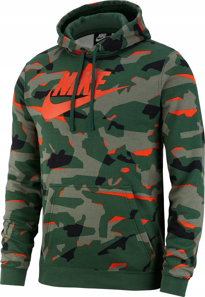 Bluza Nike NSW Club Camo Hoodie AR2867-323 r.S