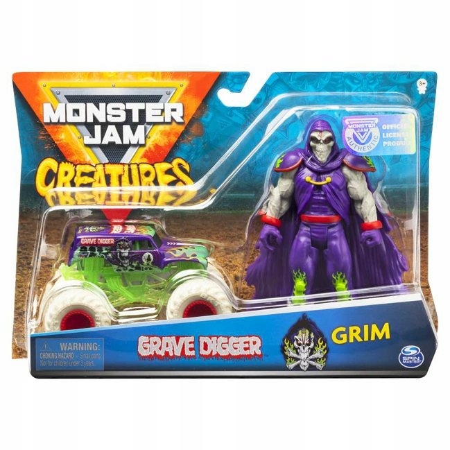 Spin Master,Monster Jam 1:64 diecast z figurką