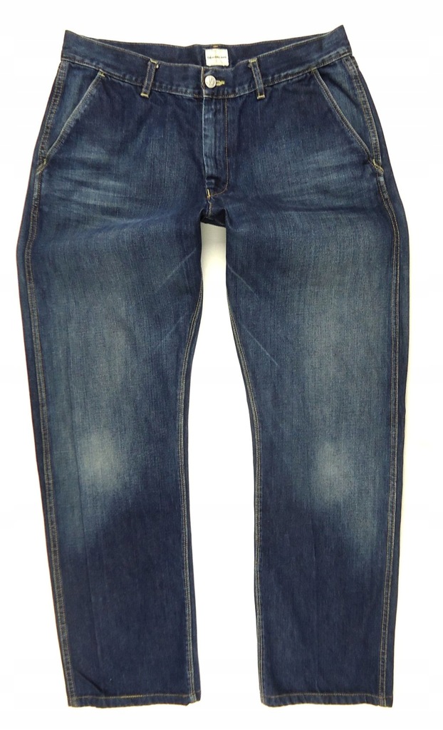 CALVIN KLEIN JEANS spodnie jeansy proste 33/34
