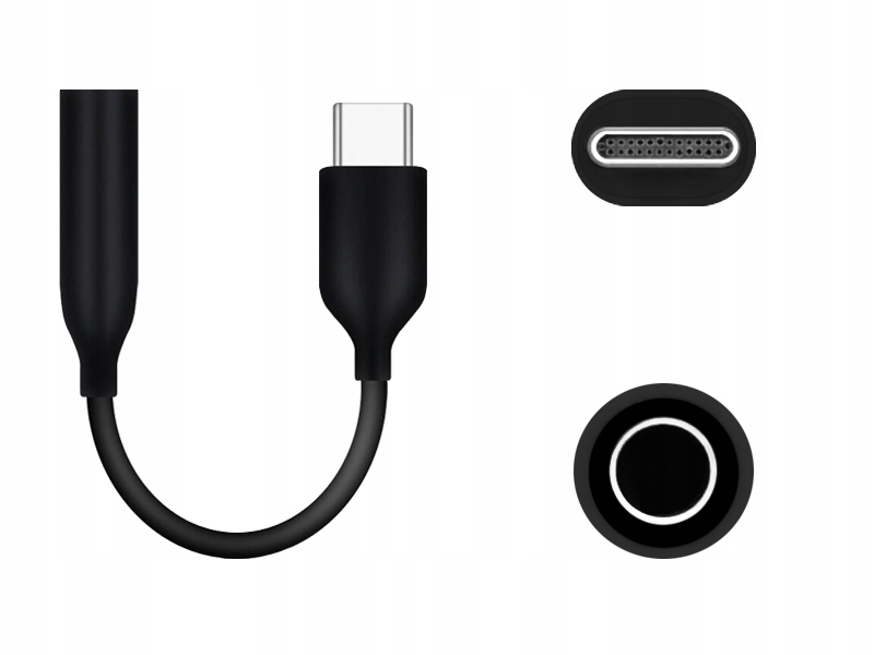 SAMSUNG ADAPTER PRZEJŚCIÓWKA USB C do MINI JACK 11741353574