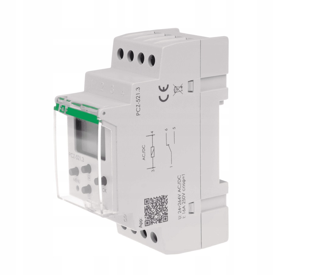 ZEGAR PROGRAMOWANY TYGODNIOWY F&F PCZ-521.3