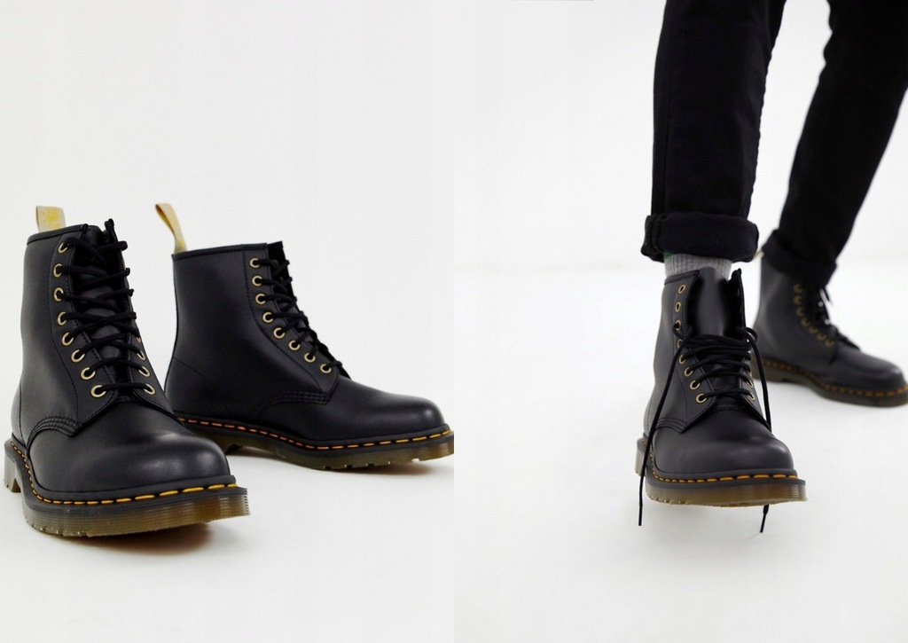 DR MARTENS WEGAŃSKIE BUTY GLANY EKO SKÓRA 45