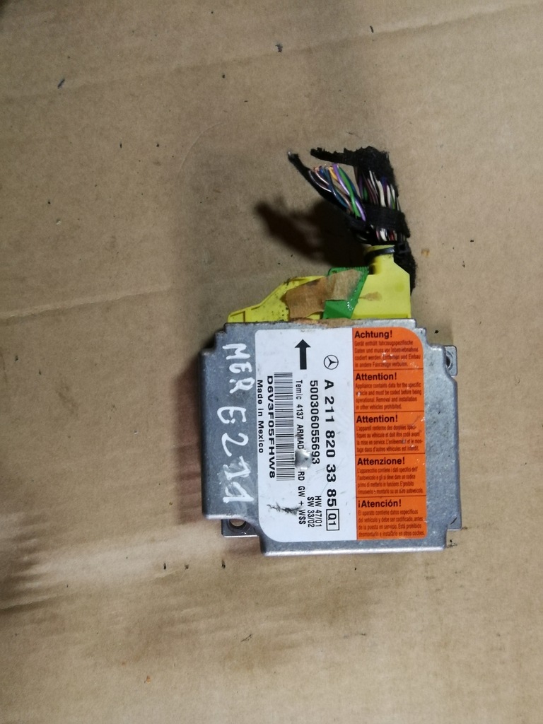 Sensor AirBag Mercedes W211 a2118203385 8955745843 oficjalne