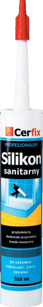 Cerfix profesionalny silikon sanitarny bezbarwny