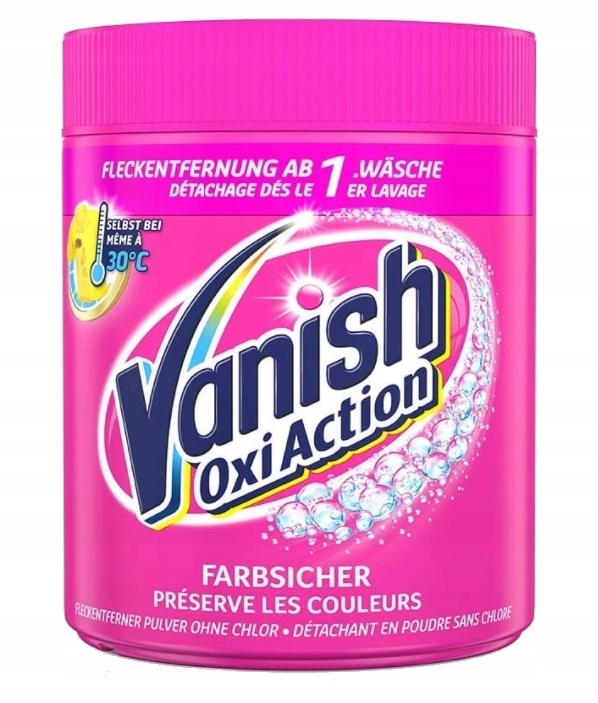 VANISH OXI ACTION PINK ODPLAMIACZ W PROSZKU 550G