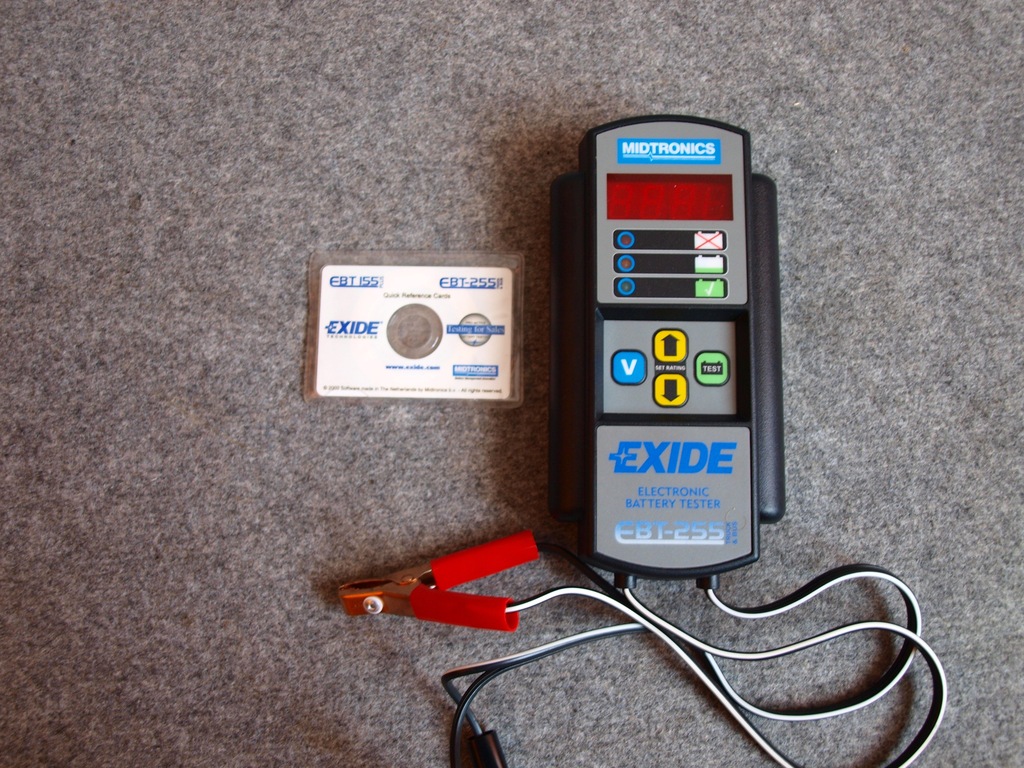 Tester akumulatorów MIDTRONICS EXIDE EBT255 7516192068 oficjalne