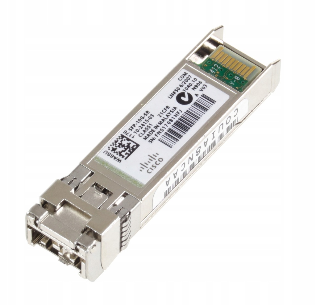 Wkładka Cisco 10GBe 10GB 10Gbit SFP+ Uniwersalny