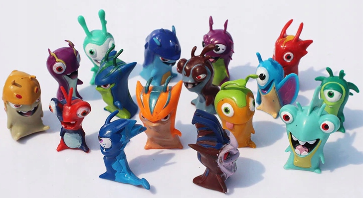 FIGURKI ANIME BAJKA SLUGTERRA ŚLIMAK ŚLUZAKI 16SZT